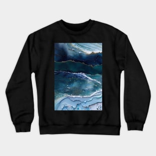 Abstract waves Crewneck Sweatshirt